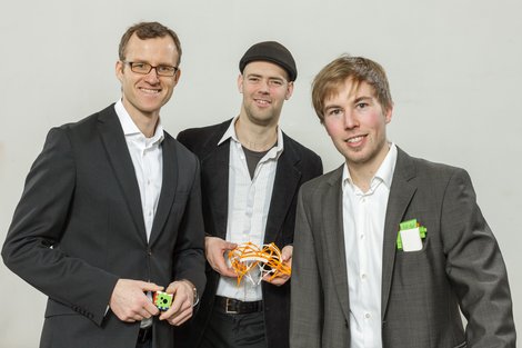 Die Gründer von Tinker Toys, Dr. Marko Jakob, Sebastian Schröder und Sebastian Friedrich. Foto: Tinker Toys
